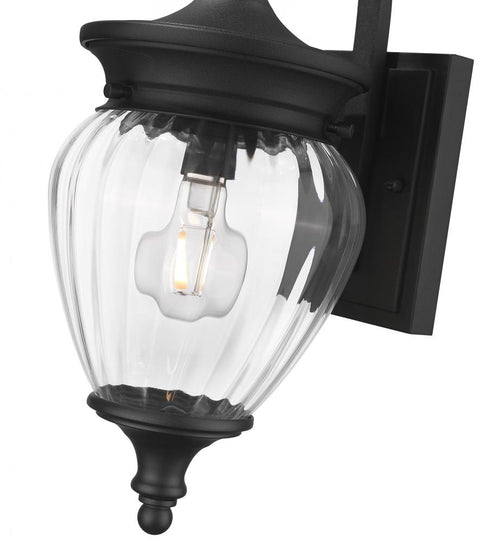 Z-Lite Davina 1 Light Outdoor Wall Light in Black Finish Model: 5016S-BK