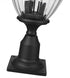 Z-Lite Davina 3 Light Outdoor Pier Mounted Fixture in Black Finish Model: 5016PHMR-533PM-BK