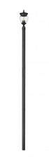Z-Lite Davina 3 Light Outdoor Post Mounted Fixture in Black Finish Model: 5016PHMR-5009P120-BK