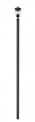 Z-Lite Davina 3 Light Outdoor Post Mounted Fixture in Black Finish Model: 5016PHMR-5009P120-BK