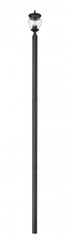 Z-Lite Davina 3 Light Outdoor Post Mounted Fixture in Black Finish Model: 5016PHMR-5009P120-BK