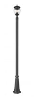 Z-Lite Davina 3 Light Outdoor Post Mounted Fixture in Black Finish Model: 5016PHMR-519P-BK