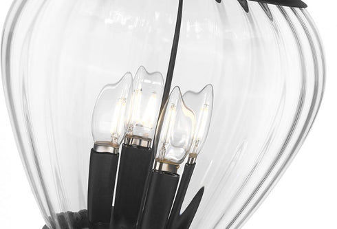 Z-Lite Davina 3 Light Outdoor Post Mounted Fixture in Black Finish Model: 5016PHMR-567P-BK