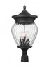 Z-Lite Davina 4 Light Outdoor Post Mount Fixture in Black Finish Model: 5016PHBR-BK