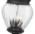 Z-Lite Davina 4 Light Outdoor Post Mounted Fixture in Black Finish Model: 5016PHBR-5009P120-BK