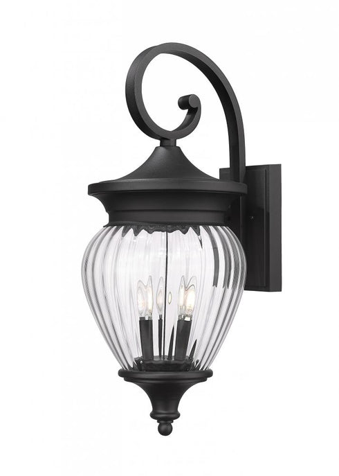 Z-Lite Davina 4 Light Outdoor Wall Light in Black Finish Model: 5016B-BK