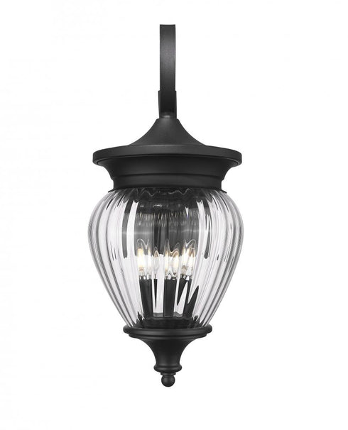 Z-Lite Davina 4 Light Outdoor Wall Light in Black Finish Model: 5016B-BK