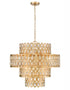 Z-Lite Dealey 13 Light Chandelier in Heirloom Brass Finish Model: 822P26-HB