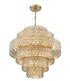 Z-Lite Dealey 17 Light Chandelier in Heirloom Brass Finish Model: 822P32-HB