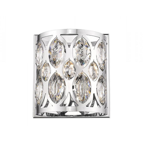 Z-Lite Dealey 2 Light Wall Sconce in Chrome Finish Model: 6010-2S-CH