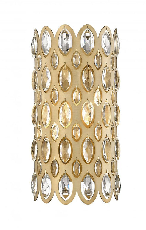 Z-Lite Dealey 2 Light Wall Sconce in Heirloom Brass Finish Model: 822-2S-HB