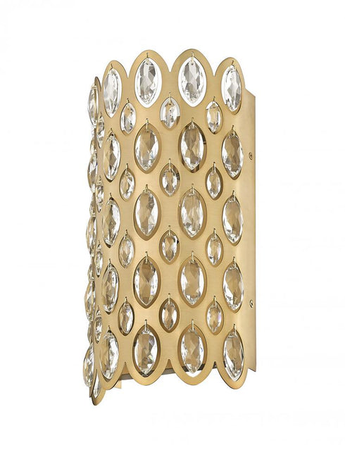 Z-Lite Dealey 2 Light Wall Sconce in Heirloom Brass Finish Model: 822-2S-HB