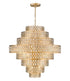 Z-Lite Dealey 25 Light Chandelier in Heirloom Brass Finish Model: 822P45-HB