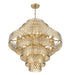 Z-Lite Dealey 25 Light Chandelier in Heirloom Brass Finish Model: 822P45-HB