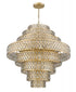 Z-Lite Dealey 25 Light Chandelier in Heirloom Brass Finish Model: 822P45-HB