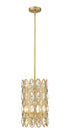 Z-Lite Dealey 3 Light Pendant in Heirloom Brass Finish Model: 822P9-HB