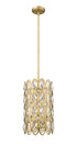 Z-Lite Dealey 3 Light Pendant in Heirloom Brass Finish Model: 822P9-HB