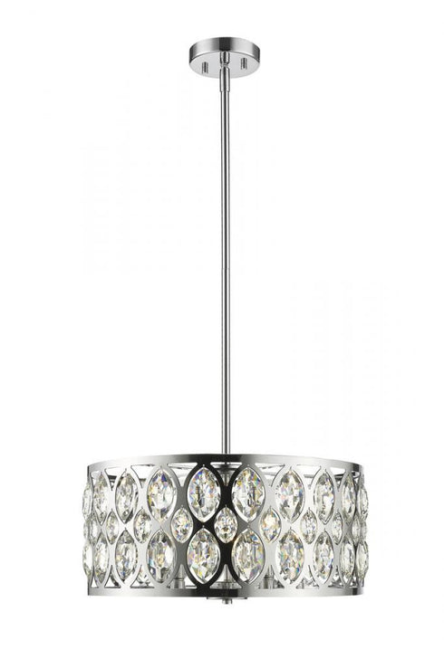 Z-Lite Dealey 5 Light Chandelier in Chrome Finish Model: 6010-20CH