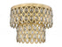 Z-Lite Dealey 5 Light Flush Mount in Heirloom Brass Finish Model: 822F15-HB