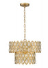 Z-Lite Dealey 5 Light Pendant in Heirloom Brass Finish Model: 822P15-HB
