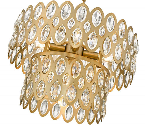 Z-Lite Dealey 5 Light Pendant in Heirloom Brass Finish Model: 822P15-HB