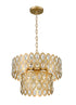 Z-Lite Dealey 5 Light Pendant in Heirloom Brass Finish Model: 822P15-HB