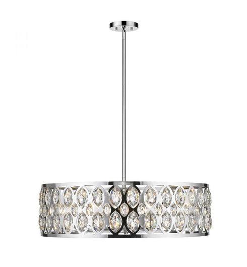 Z-Lite Dealey 8 Light Chandelier in Chrome Finish Model: 6010-30CH