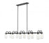 Z-Lite Delaney 10 Light Linear Chandelier in Matte Black Finish Model: 471-10L-MB