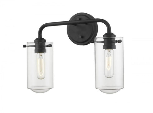 Z-Lite Delaney 2 Light Vanity in Brushed Nickel Finish Model: 471-2V-BN