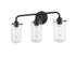 Z-Lite Delaney 3 Light Vanity in Brushed Nickel Finish Model: 471-3V-BN