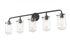 Z-Lite Delaney 5 Light Vanity in Brushed Nickel Finish Model: 471-5V-BN