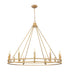 Z-Lite Dennison 12 Light Chandelier in Matte Black Finish Model: 4005-12MB