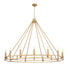 Z-Lite Dennison 16 Light Chandelier in Matte Black Finish Model: 4005-16MB