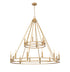 Z-Lite Dennison 18 Light Chandelier in Matte Black Finish Model: 4005-18MB