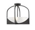 Z-Lite Devon 4 Light Semi Flush Mount in Matte Black Finish Model: 1947SFS-MB