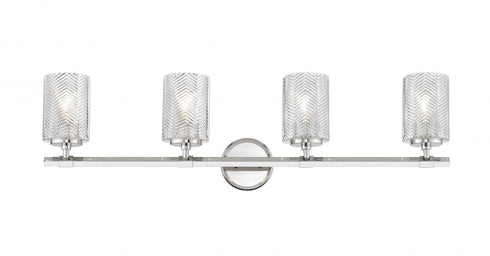 Z-Lite Dover Street 4 Light Vanity in Polished Nickel Finish Model: 1934-4V-PN