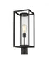 Z-Lite Dunbroch 1 Light Outdoor Post Mount Fixture in Black Finish Model: 584PHMR-BK