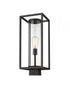 Z-Lite Dunbroch 1 Light Outdoor Post Mount Fixture in Black Finish Model: 584PHMS-BK
