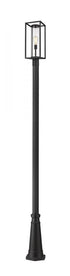 Z-Lite Dunbroch 1 Light Outdoor Post Mounted Fixture in Black Finish Model: 584PHMR-519P-BK
