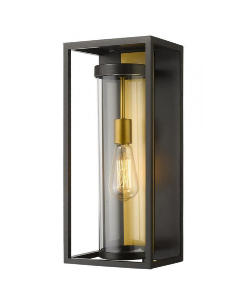 Z-Lite Dunbroch 1 Light Outdoor Wall Light in Black Finish Model: 584M-BK