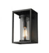 Z-Lite Dunbroch 1 Light Outdoor Wall Light in Black Finish Model: 584S-BK