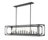 Z-Lite Easton 13 Light Linear Chandelier in Matte Black Finish Model: 3038-13L-MB