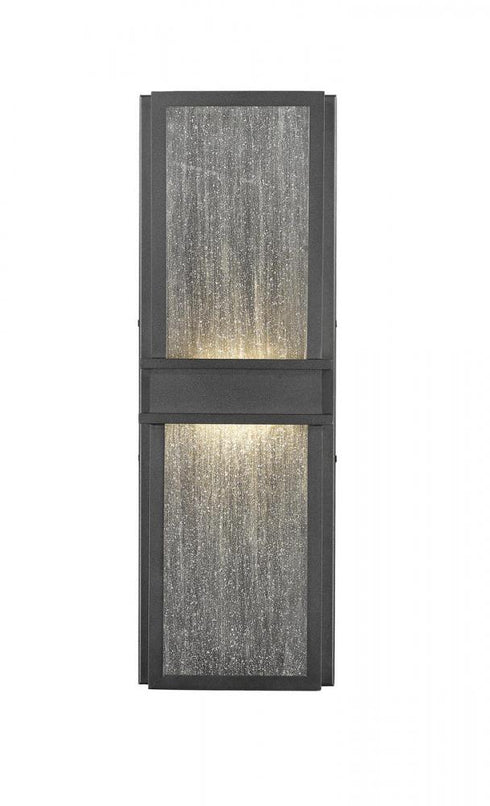 Z-Lite Eclipse 2 Light Outdoor Wall Light in Black Finish Model: 577B-BK-LED