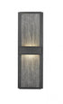 Z-Lite Eclipse 2 Light Outdoor Wall Light in Black Finish Model: 577B-BK-LED