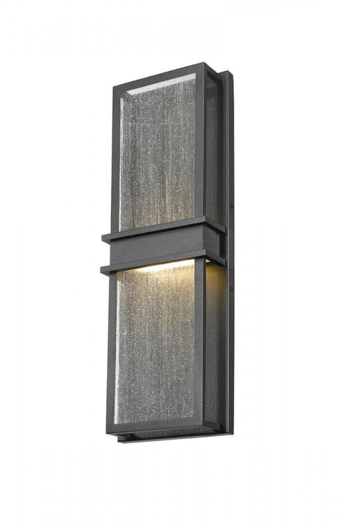 Z-Lite Eclipse 2 Light Outdoor Wall Light in Black Finish Model: 577B-BK-LED