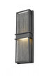 Z-Lite Eclipse 2 Light Outdoor Wall Light in Black Finish Model: 577B-BK-LED