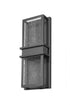 Z-Lite Eclipse 2 Light Outdoor Wall Light in Black Finish Model: 577M-BK-LED