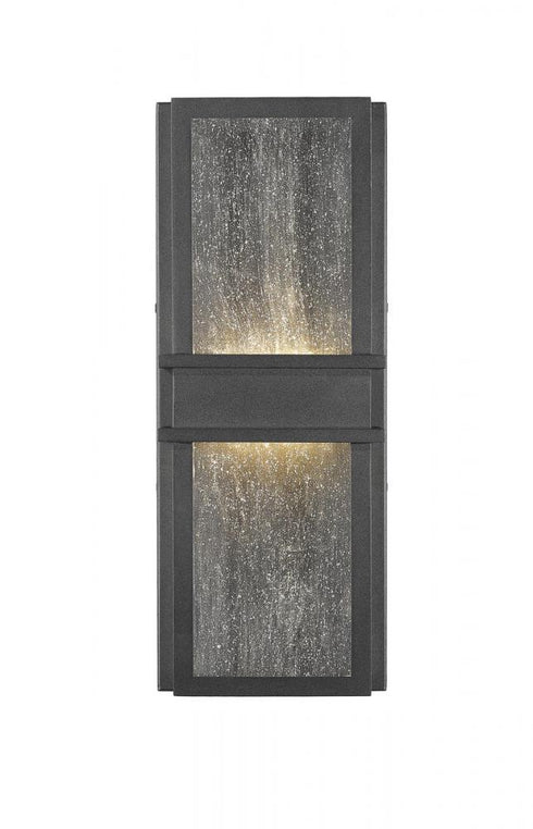 Z-Lite Eclipse 2 Light Outdoor Wall Light in Black Finish Model: 577M-BK-LED
