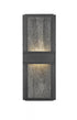 Z-Lite Eclipse 2 Light Outdoor Wall Light in Black Finish Model: 577M-BK-LED