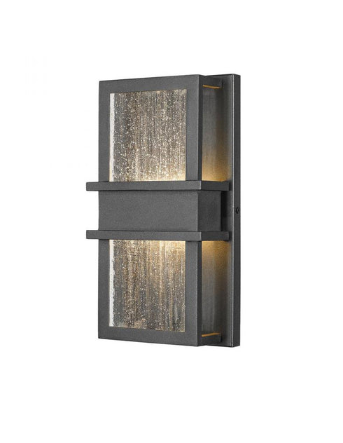 Z-Lite Eclipse 2 Light Outdoor Wall Light in Black Finish Model: 577S-BK-LED